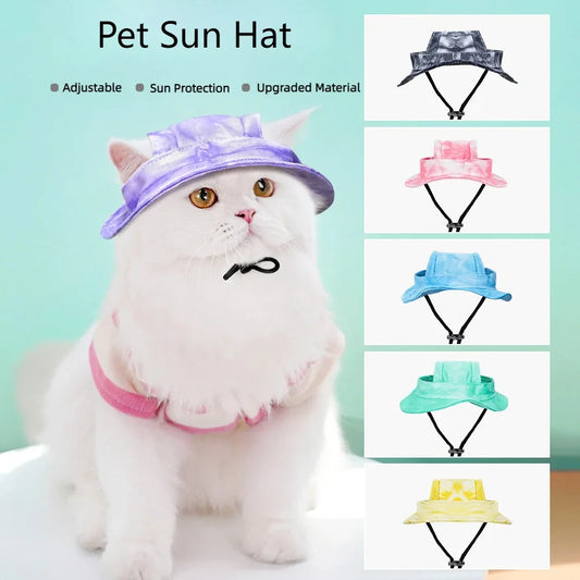 Breathable Pet Sunhat with Open Ears and Adjustable Strap