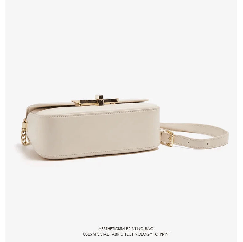 Elegant Split Leather Crossbody – Fashion Shoulder Bag for Modern Women