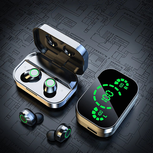 TWS YD03 Bluetooth 5.3 Earbuds – HiFi Sound, Noise Cancelling & 3000mAh Charging Case