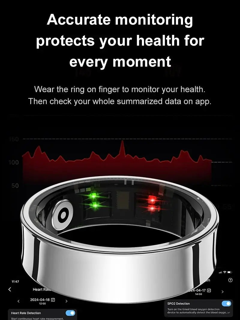 AuraSync™ Smart Ring - Balance. Track. Evolve.
