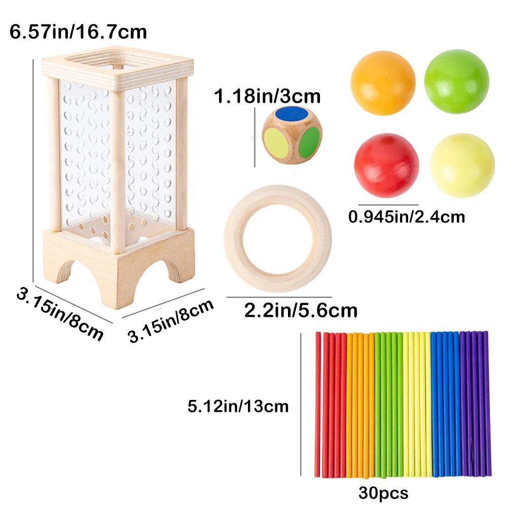 Montessori Stick Picking Game – Wooden Learning Toy