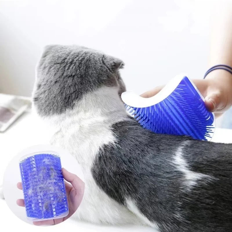 Wall-Mounted Cat Massager & Fur Remover