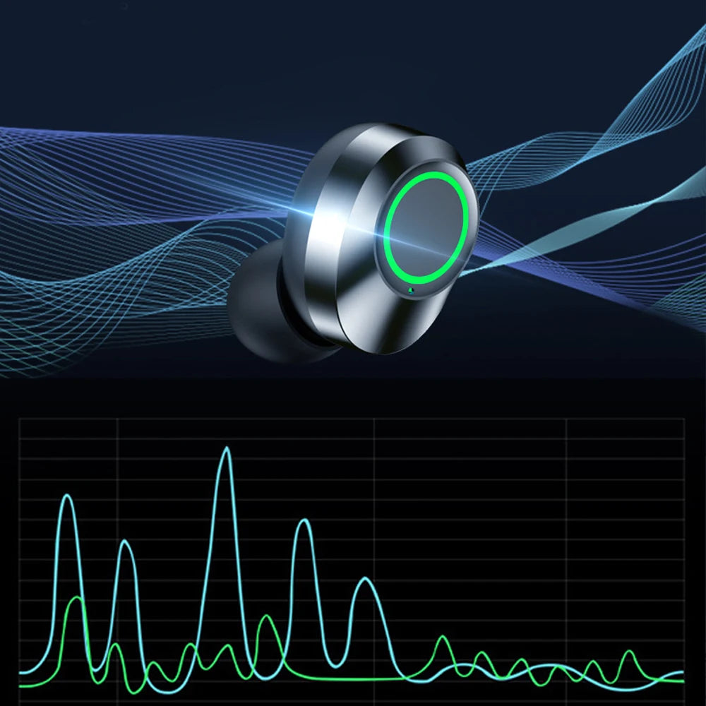 TWS YD03 Bluetooth 5.3 Earbuds – HiFi Sound, Noise Cancelling & 3000mAh Charging Case