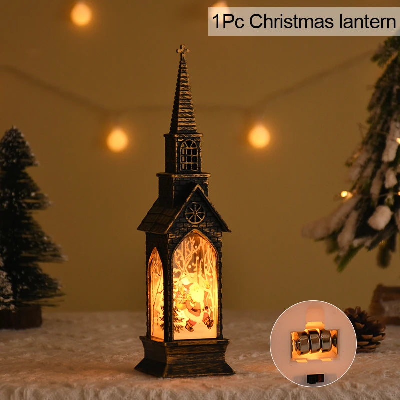 Sparkling Christmas Spirit 2025 – LED Santa & Snowman Lantern That Transforms Any Home into a Holiday Scene Lynoza