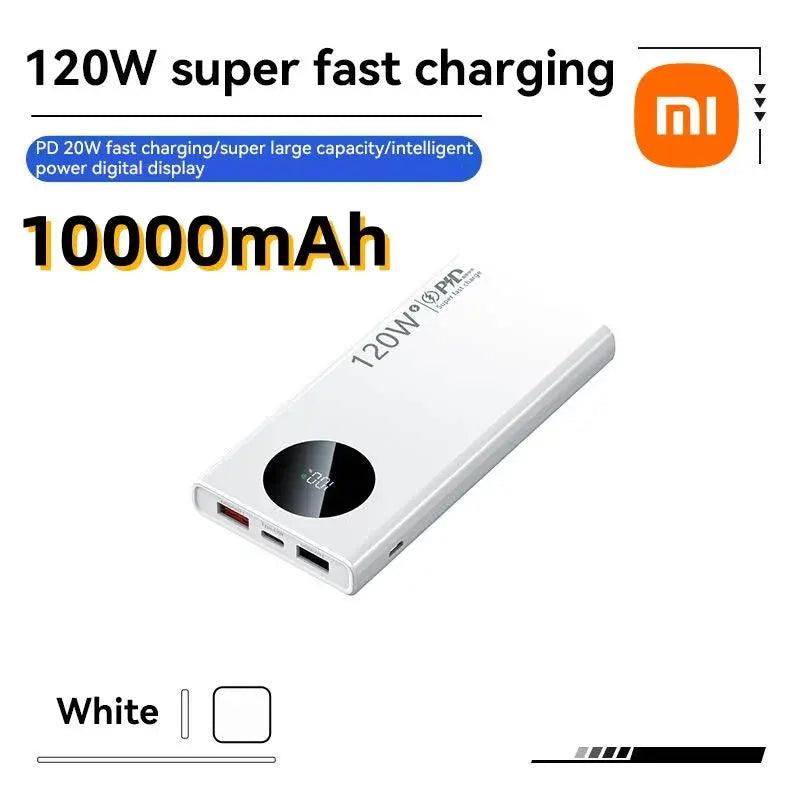 Xiaomi 120W 50000mAh High Capacity Power Bank – Super Fast Charging for All Devices - Lynoza