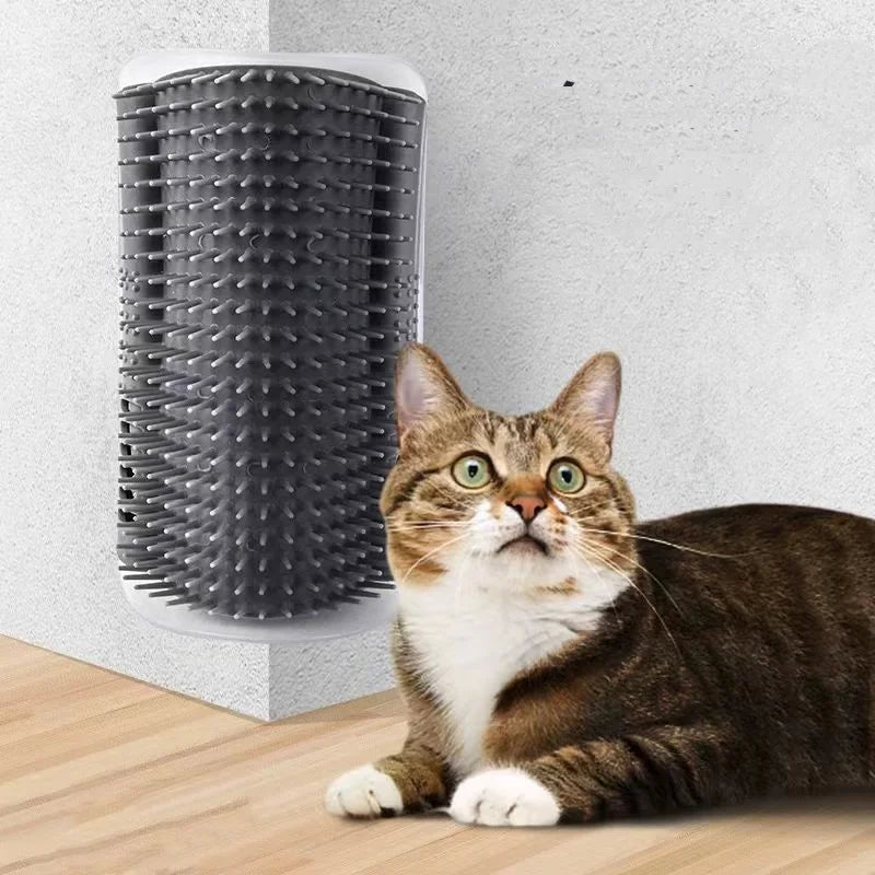 Wall-Mounted Cat Massager & Fur Remover
