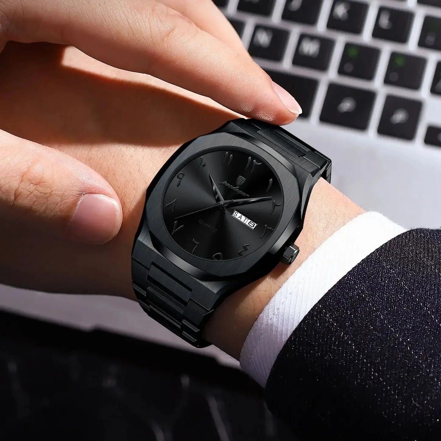 Luxury Military Men’s Watch Waterproof Quartz Stainless Steel Wristwatch