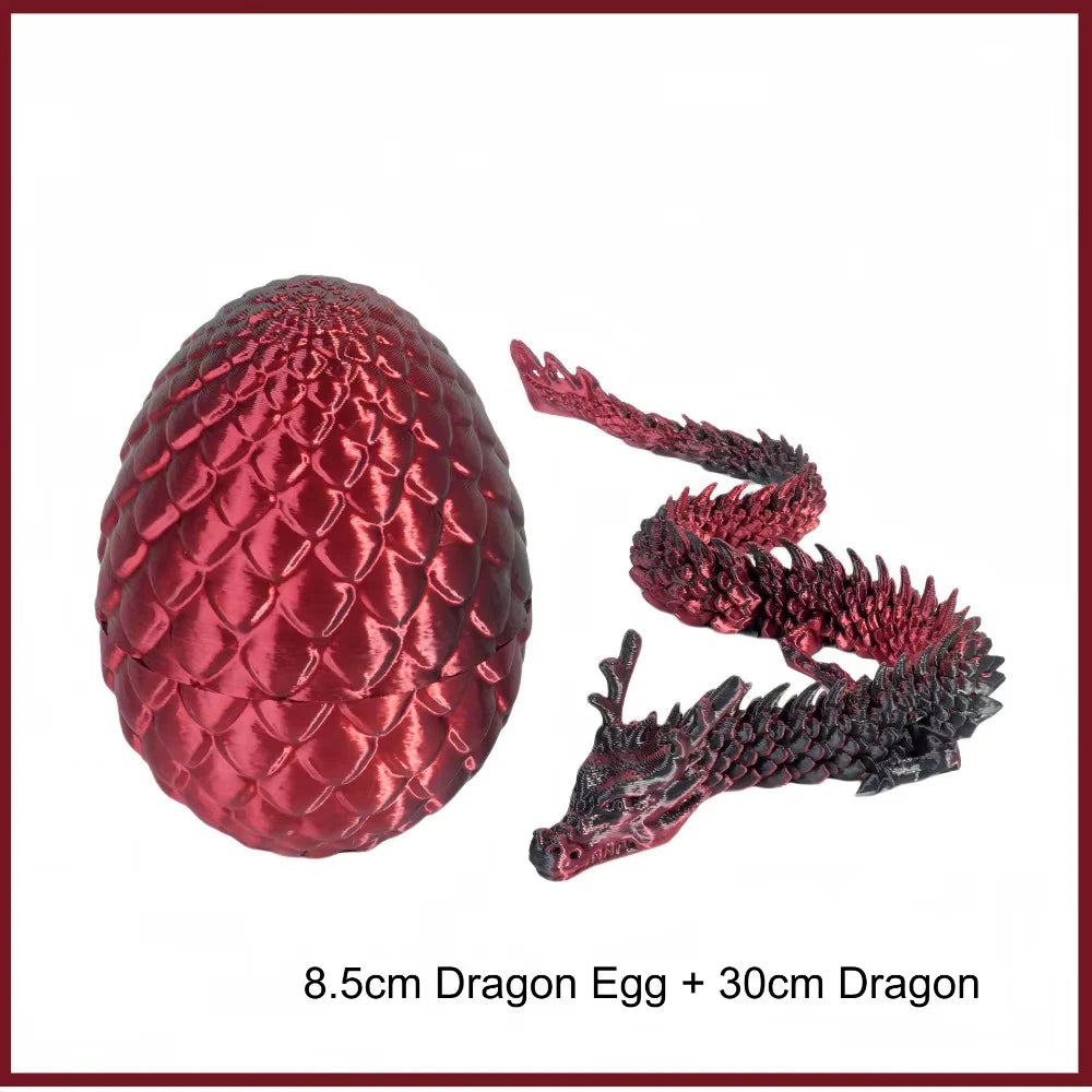 3D Printed Dragon Egg – Articulated Movable Dragon Toy