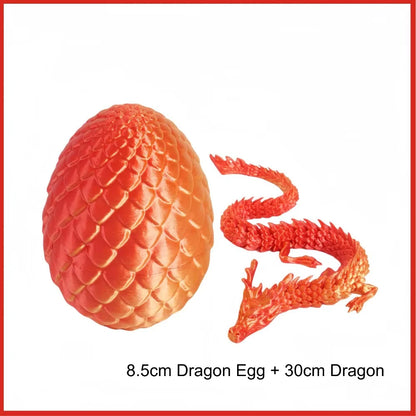 3D Printed Dragon Egg – Articulated Movable Dragon Toy
