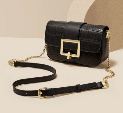 Elegant Split Leather Crossbody – Fashion Shoulder Bag for Modern Women