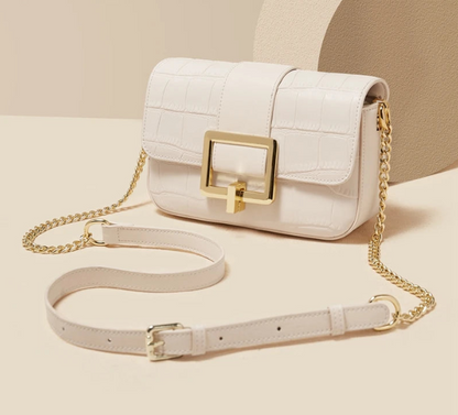 Elegant Split Leather Crossbody – Fashion Shoulder Bag for Modern Women