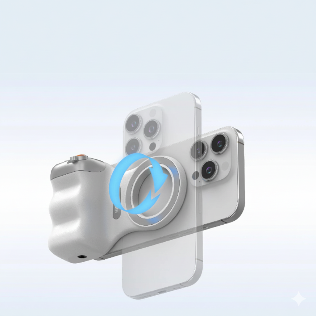Your Pocket Photography Upgrade – Magnetic Camera Grip with Remote Control for Smooth Shooting - Lynoza