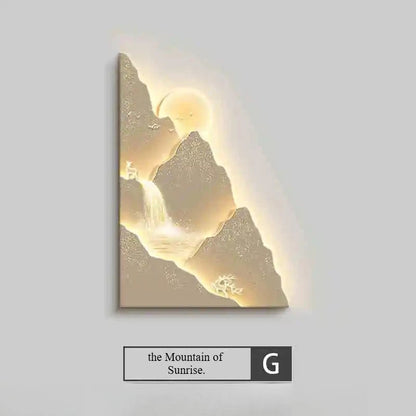3D Sunset Mountain LED – Ambient Wall Lamp for Cozy Home