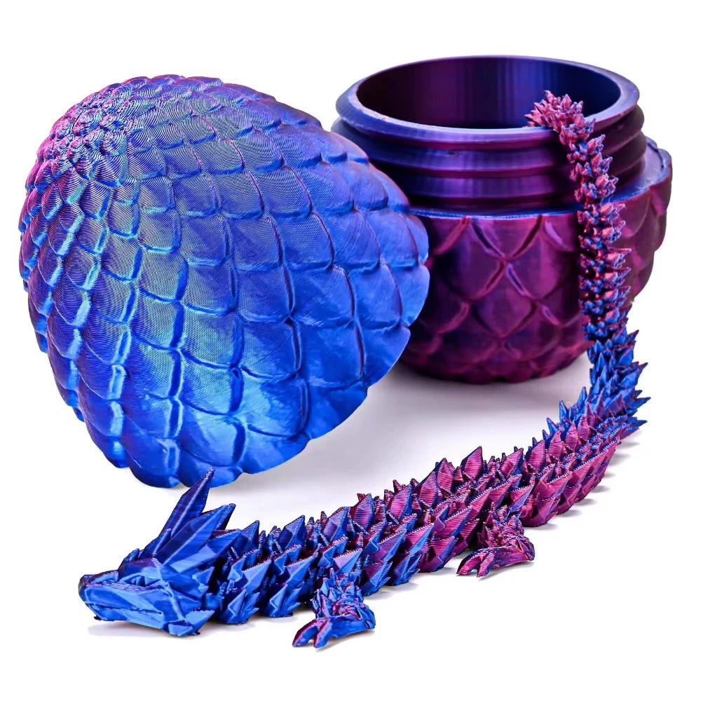 3D Printed Dragon Egg – Articulated Movable Dragon Toy