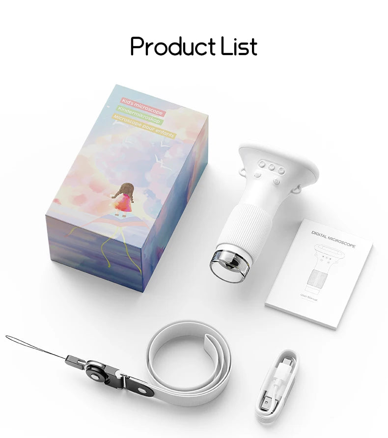 Mini Explorer Pro – 1000x Kids Digital Microscope