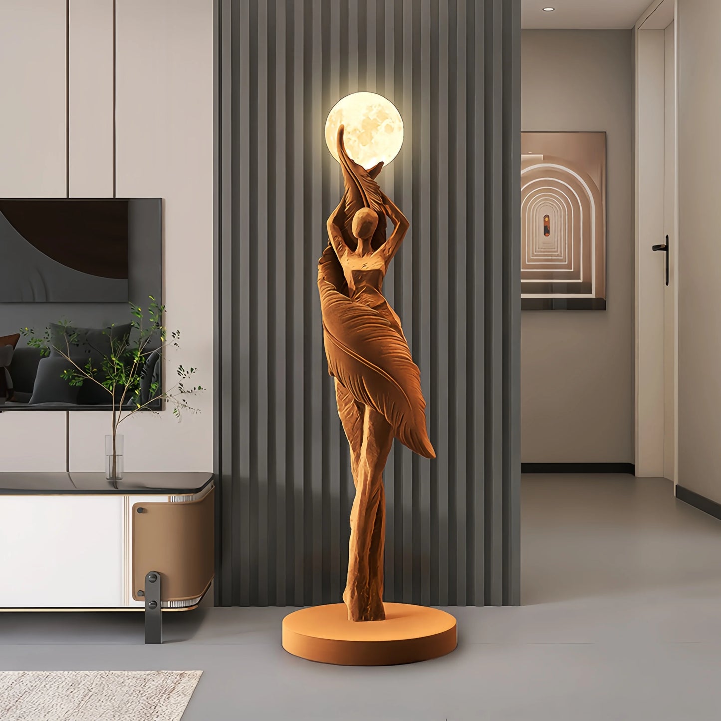 Modern Art Humanoid LED Floor Lamp – Ambient Light for Living Room & Bedroom