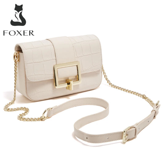 Elegant Split Leather Crossbody – Fashion Shoulder Bag for Modern Women