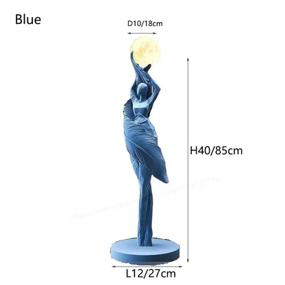 Modern Art Humanoid LED Floor Lamp – Ambient Light for Living Room & Bedroom