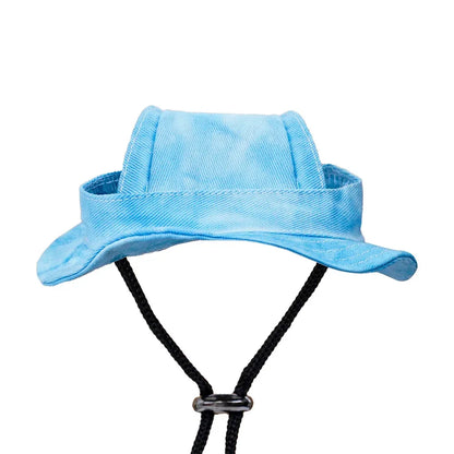 Breathable Pet Sunhat with Open Ears and Adjustable Strap