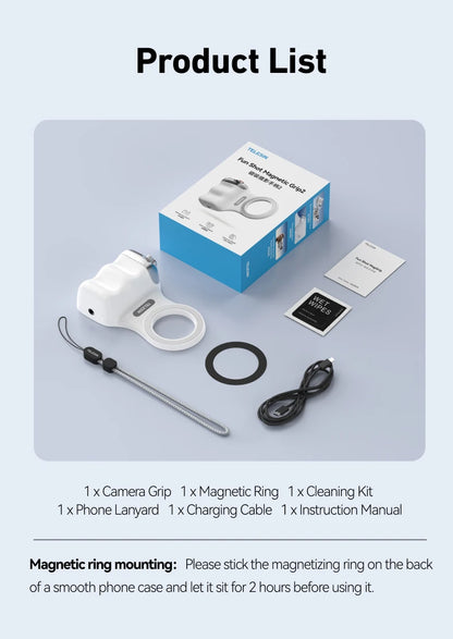 Your Pocket Photography Upgrade – Magnetic Camera Grip with Remote Control for Smooth Shooting - Lynoza