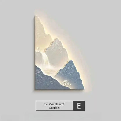 3D Sunset Mountain LED – Ambient Wall Lamp for Cozy Home