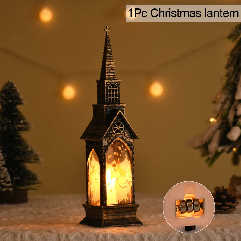 Sparkling Christmas Spirit 2025 – LED Santa & Snowman Lantern That Transforms Any Home into a Holiday Scene Lynoza