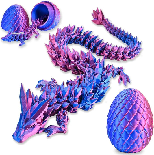 3D Printed Dragon Egg – Articulated Movable Dragon Toy