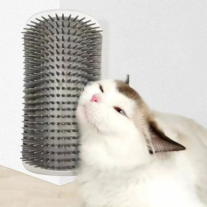Wall-Mounted Cat Massager & Fur Remover