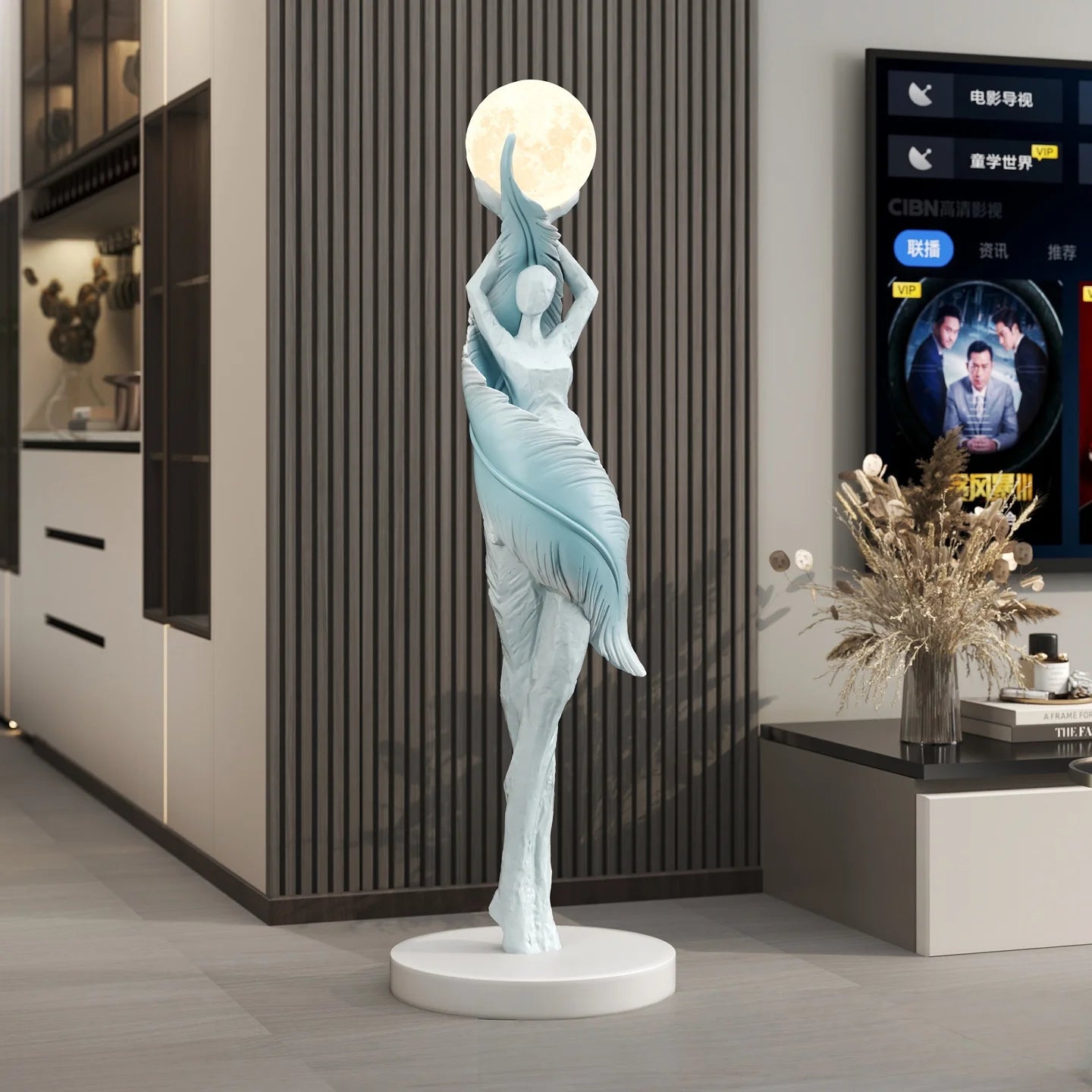 Modern Art Humanoid LED Floor Lamp – Ambient Light for Living Room & Bedroom