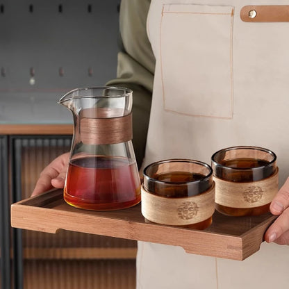 Handcrafted 650mL Glass Coffee Pot – Pour-Over Drip Server for Coffee Lovers