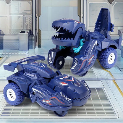 Dino Transformer Car – 2-in-1 Collision-Activated Dinosaur Toy for Kids