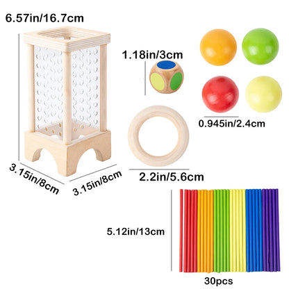Montessori Stick Picking Game – Wooden Learning Toy