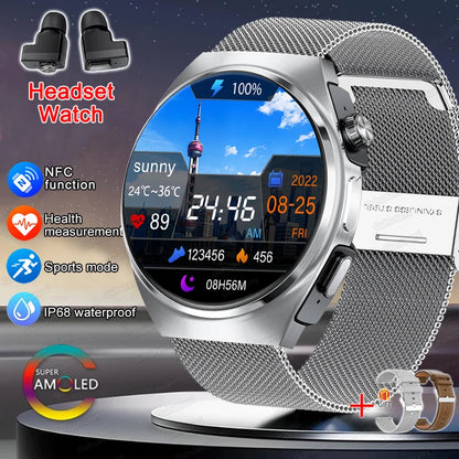 GUHUAVMI 2-in-1 Smartwatch with Wireless Earbuds – Bluetooth 5.3 Sports Watch with Heart Rate, SpO₂ & Sleep Monitor