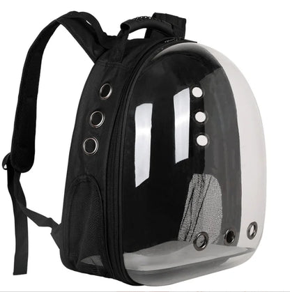 Transparent Space Capsule Cat Backpack – Breathable and Portable Travel Bag