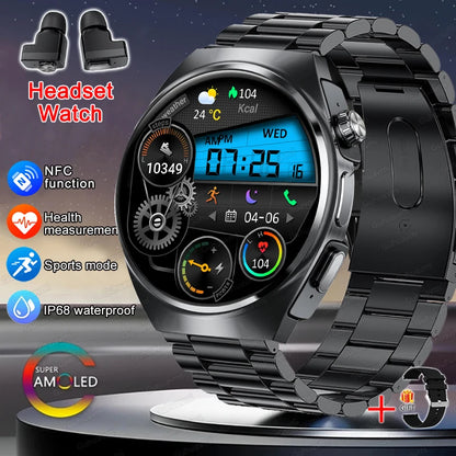 GUHUAVMI 2-in-1 Smartwatch with Wireless Earbuds – Bluetooth 5.3 Sports Watch with Heart Rate, SpO₂ & Sleep Monitor