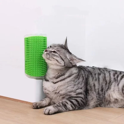 Wall-Mounted Cat Massager & Fur Remover