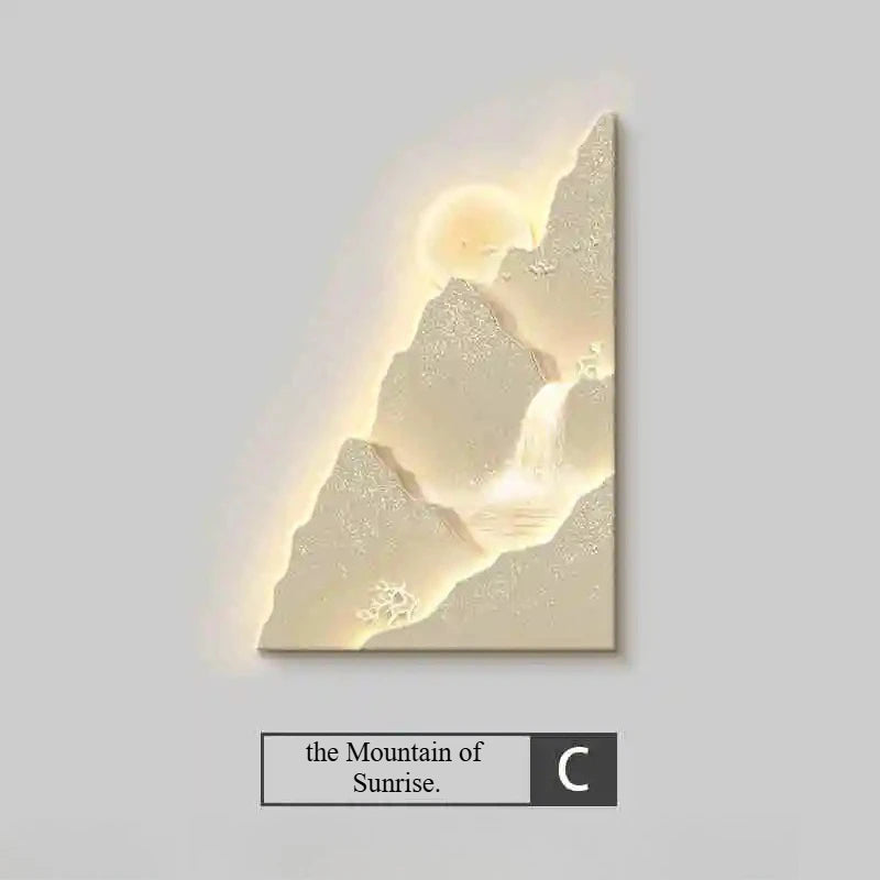 3D Sunset Mountain LED – Ambient Wall Lamp for Cozy Home