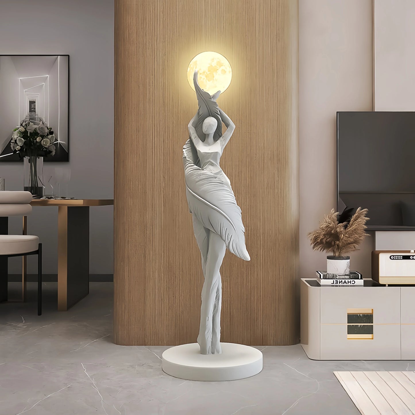 Modern Art Humanoid LED Floor Lamp – Ambient Light for Living Room & Bedroom