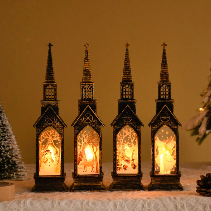 Sparkling Christmas Spirit 2025 – LED Santa & Snowman Lantern That Transforms Any Home into a Holiday Scene Lynoza