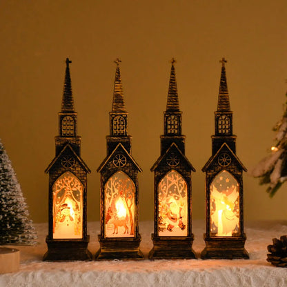 Sparkling Christmas Spirit 2025 – LED Santa & Snowman Lantern That Transforms Any Home into a Holiday Scene Lynoza