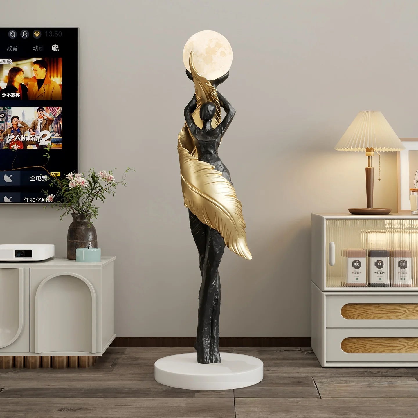 Modern Art Humanoid LED Floor Lamp – Ambient Light for Living Room & Bedroom
