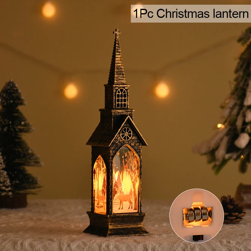Sparkling Christmas Spirit 2025 – LED Santa & Snowman Lantern That Transforms Any Home into a Holiday Scene Lynoza
