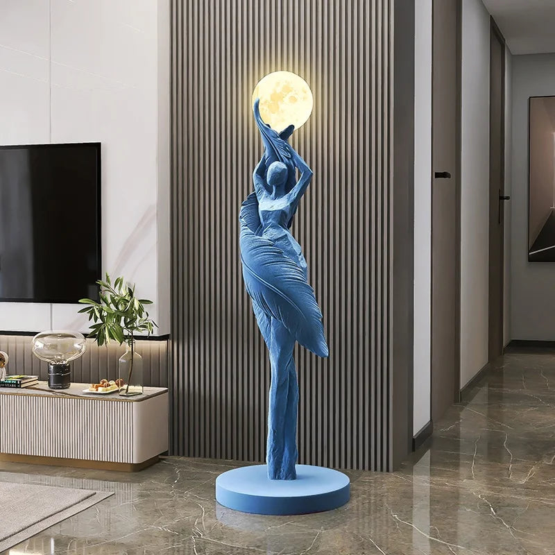 Modern Art Humanoid LED Floor Lamp – Ambient Light for Living Room & Bedroom