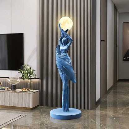 Modern Art Humanoid LED Floor Lamp – Ambient Light for Living Room & Bedroom