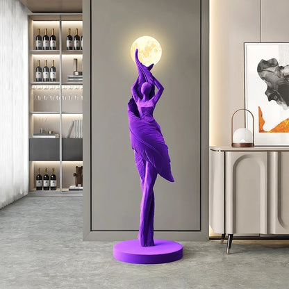 Modern Art Humanoid LED Floor Lamp – Ambient Light for Living Room & Bedroom