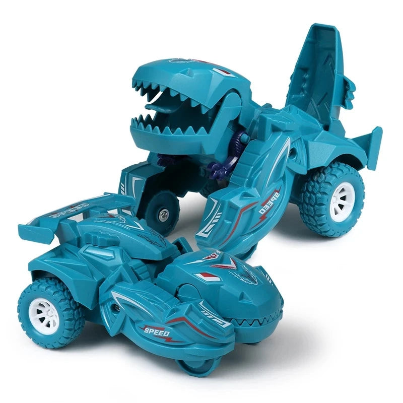 Dino Transformer Car – 2-in-1 Collision-Activated Dinosaur Toy for Kids