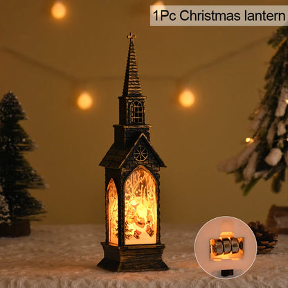 Sparkling Christmas Spirit 2025 – LED Santa & Snowman Lantern That Transforms Any Home into a Holiday Scene Lynoza