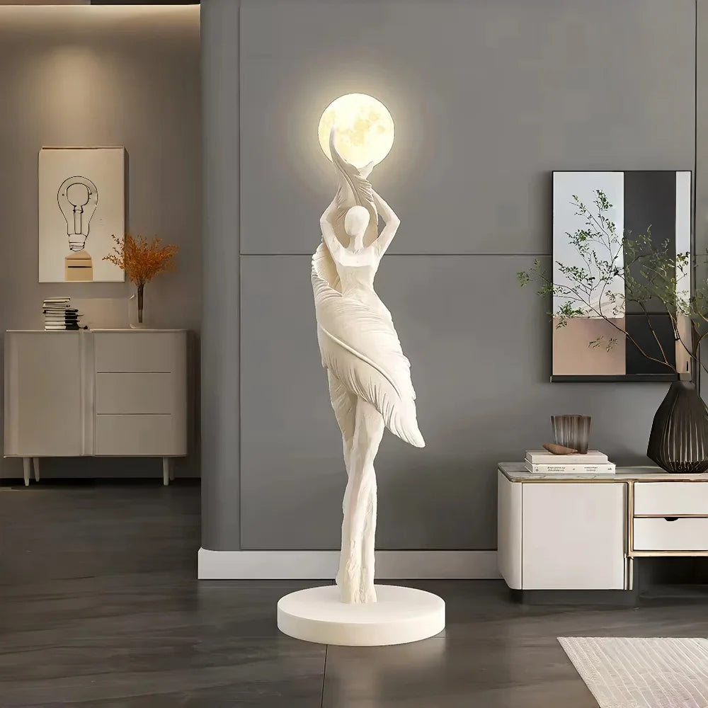 Modern Art Humanoid LED Floor Lamp – Ambient Light for Living Room & Bedroom