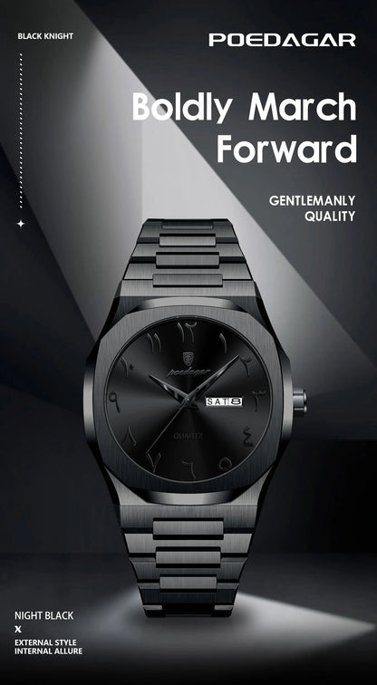 Luxury Military Men’s Watch Waterproof Quartz Stainless Steel Wristwatch