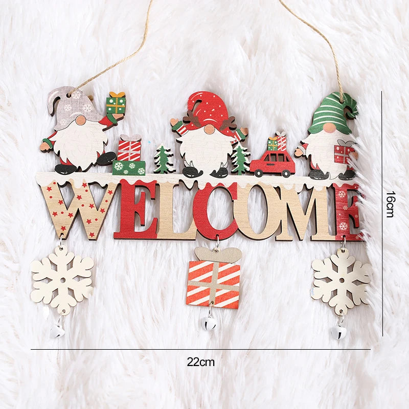 Nordic Gnome Spirit – Santa Claus Wooden Hanging Ornament for a Magical Christmas Home Lynoza